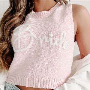 Le Lis Pink Sleeveless Knit Top